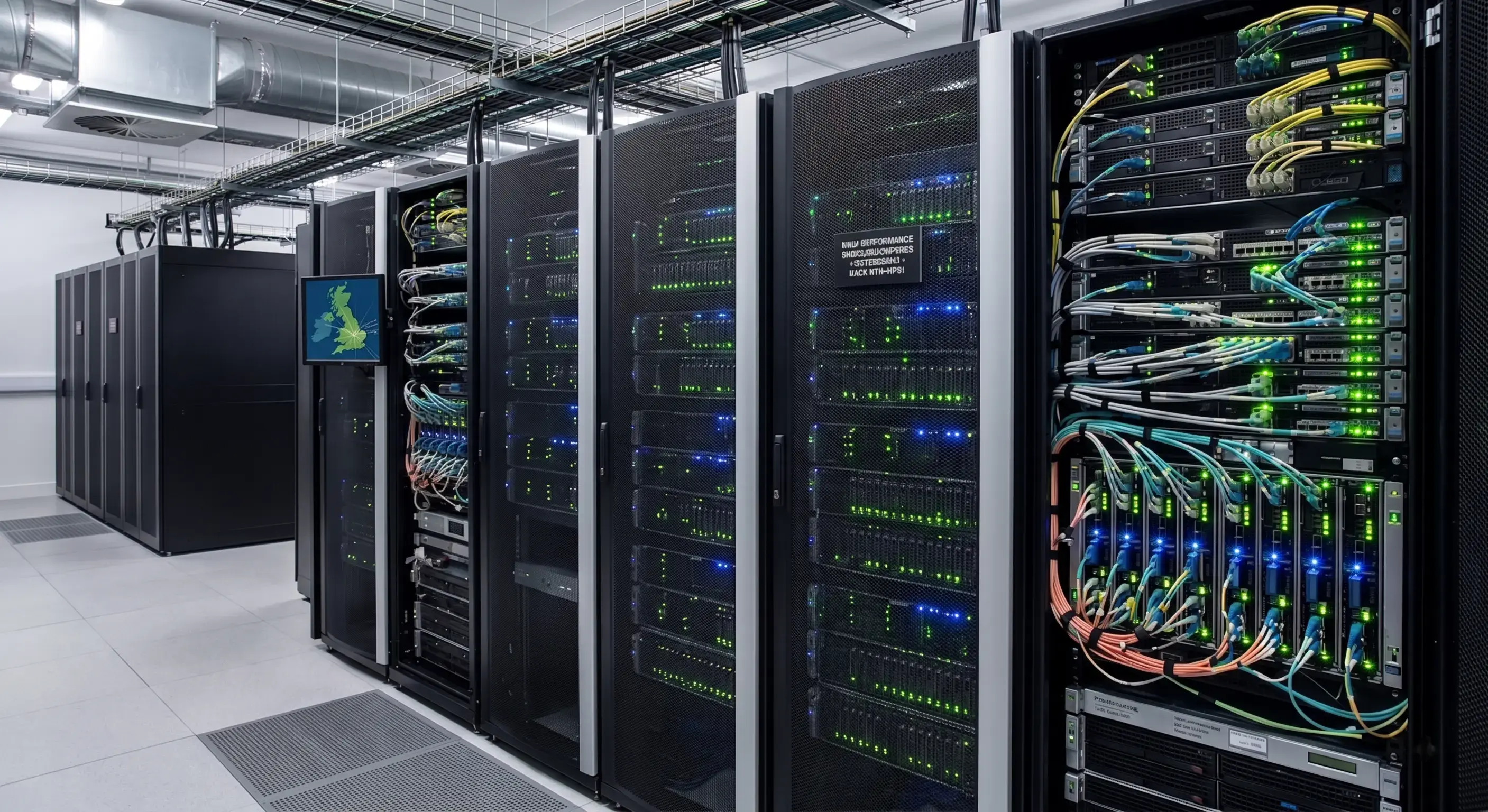 High-performance dedicated server racks in our Nottingham data centre for UK businesses