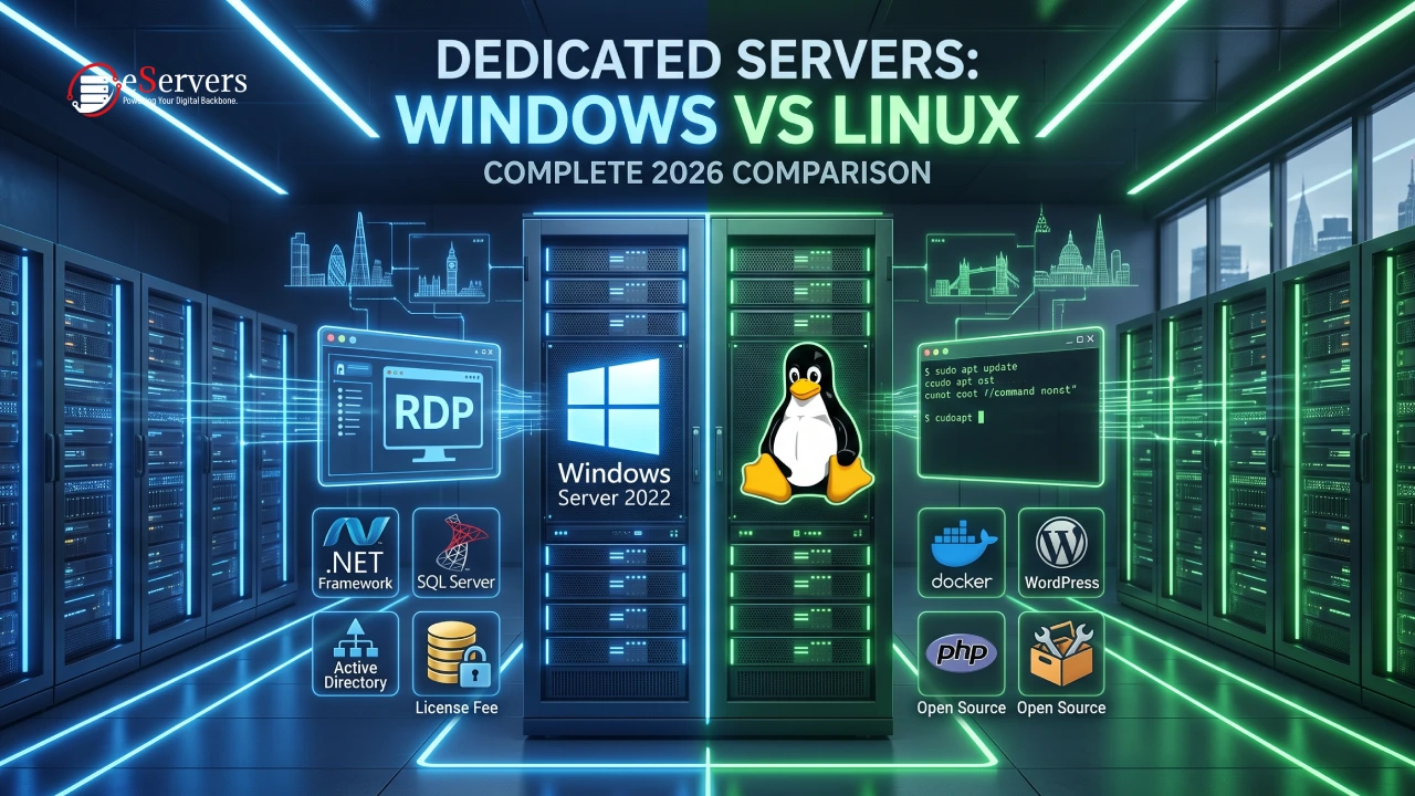 Windows Dedicated Server vs Linux Dedicated Server: Complete 2026 Comparison