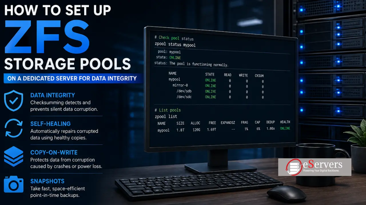 ZFS Storage Pools Dedicated Server Setup